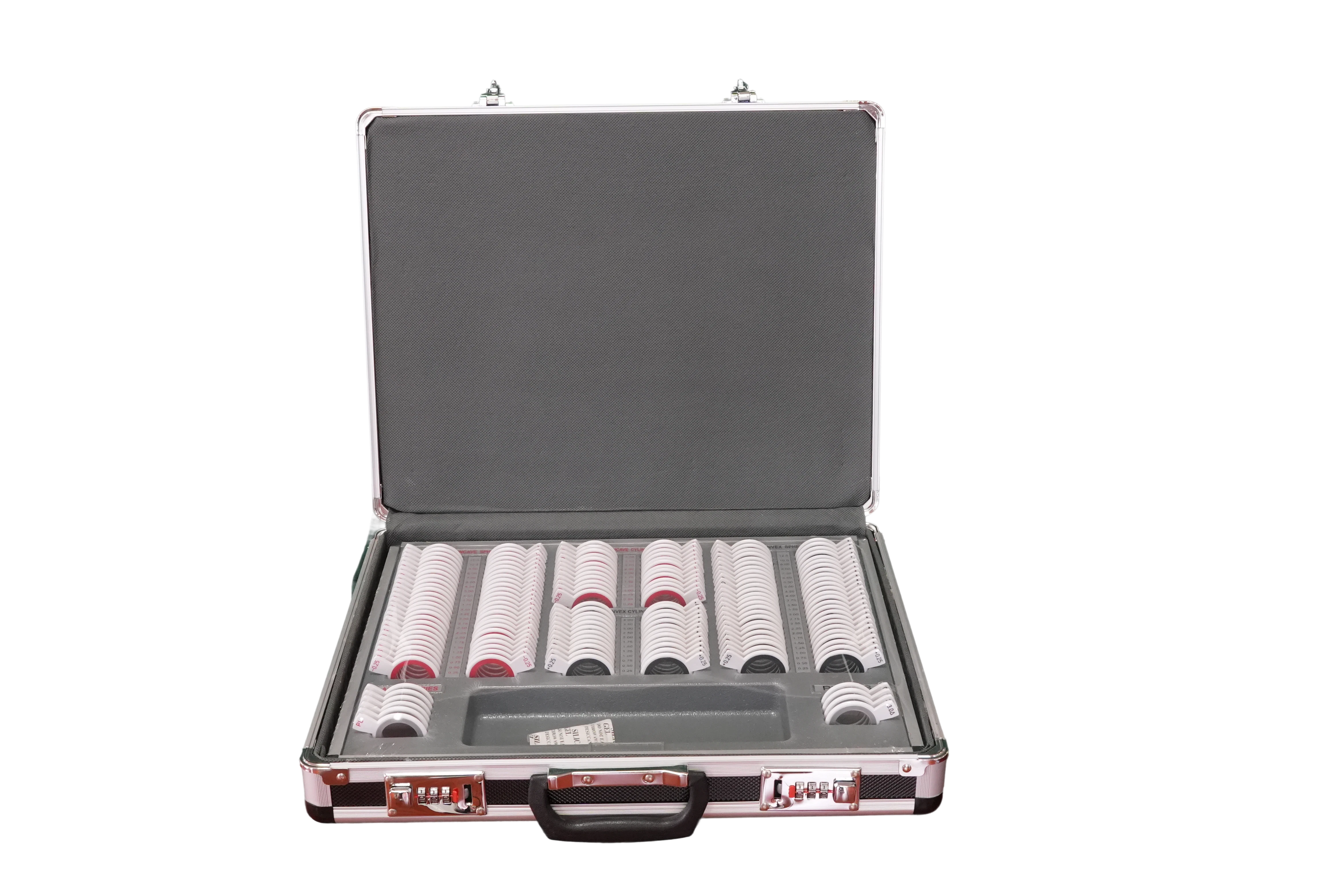 JC-158 验光镜片箱（塑料红白圈）