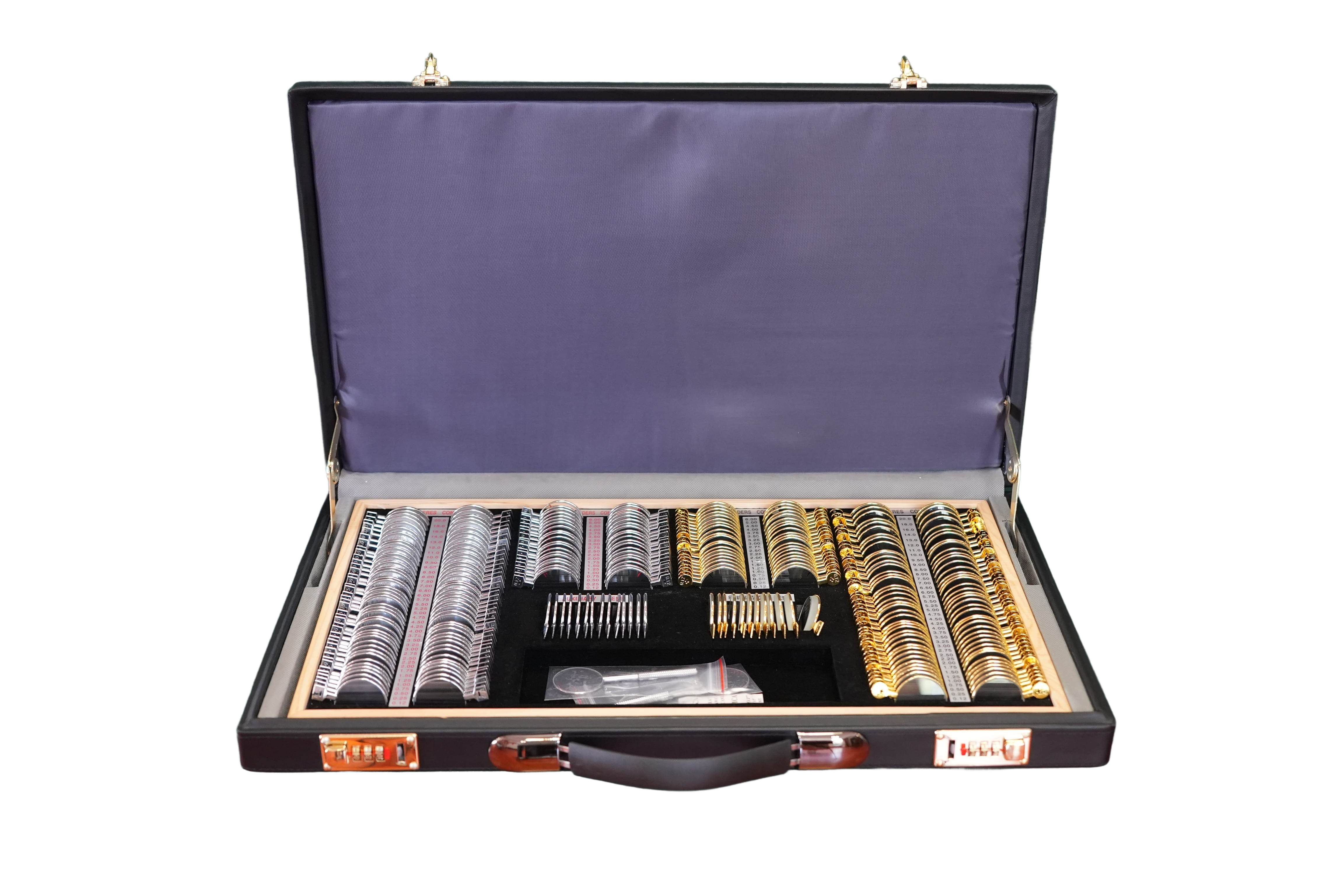 JP-266A 验光镜片箱（金属金银圈）