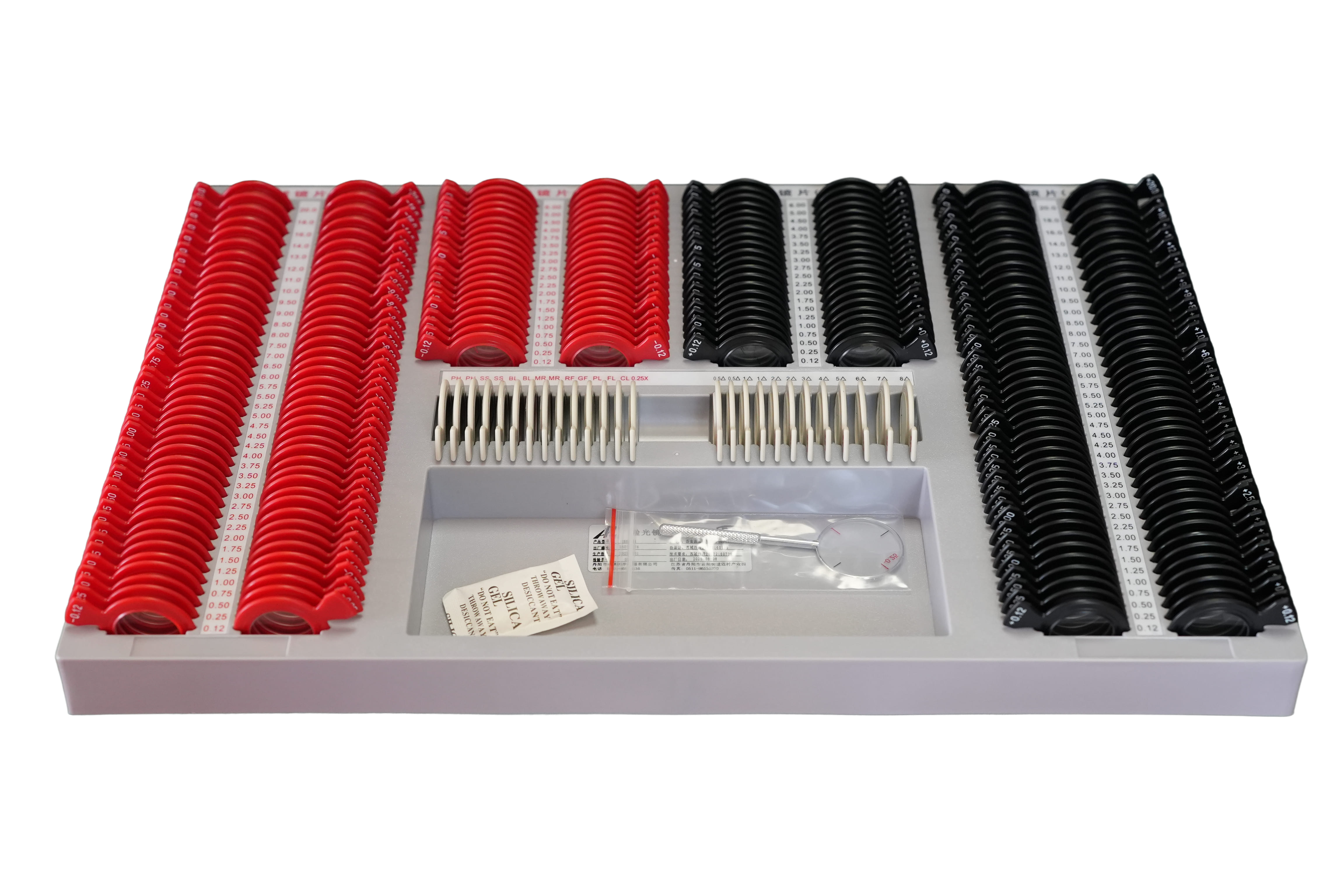 JP-266A 验光镜片箱（塑料红黑圈） 图片 3