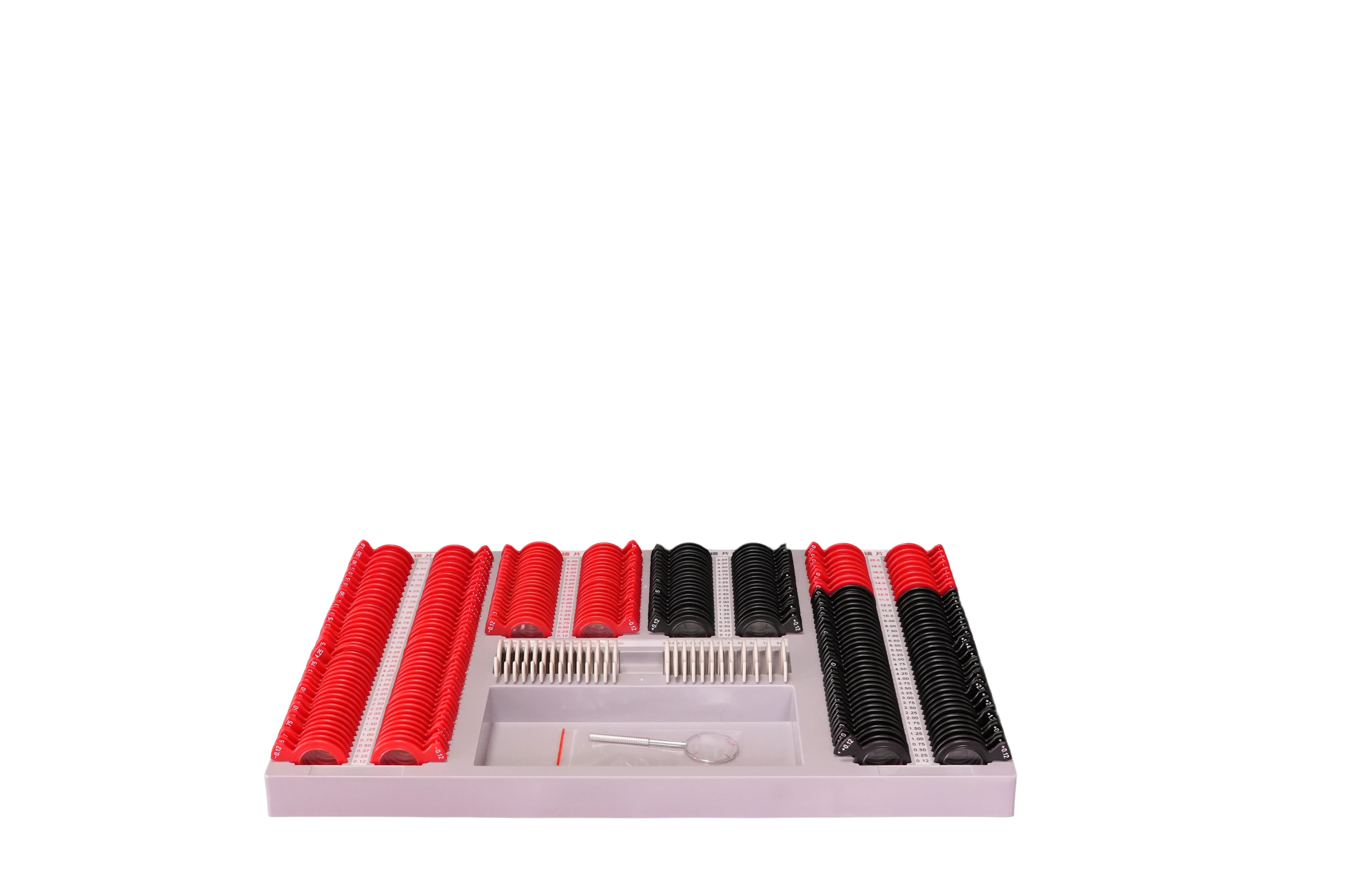 JP-266B 验光镜片箱（塑料红黑圈） 图片 2